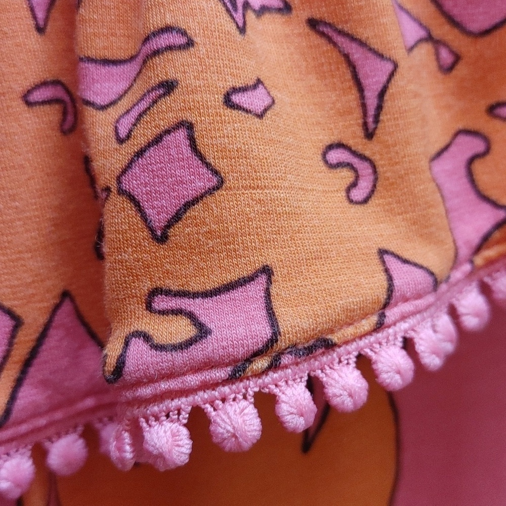 Isaac Mizrahi Live Pink Orange Knit Summer Dress M - Picture 5 of 12